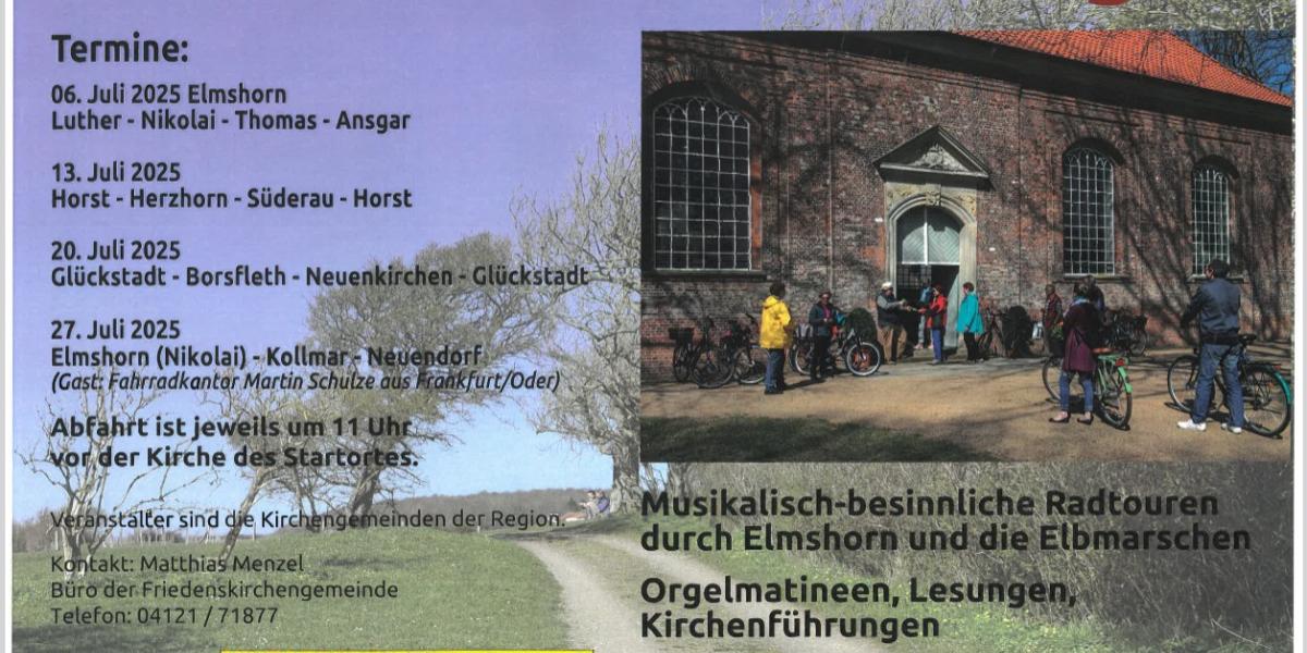 Musikalisch-besinnliche Radtour durch Elmshorn und die Elbmarschen