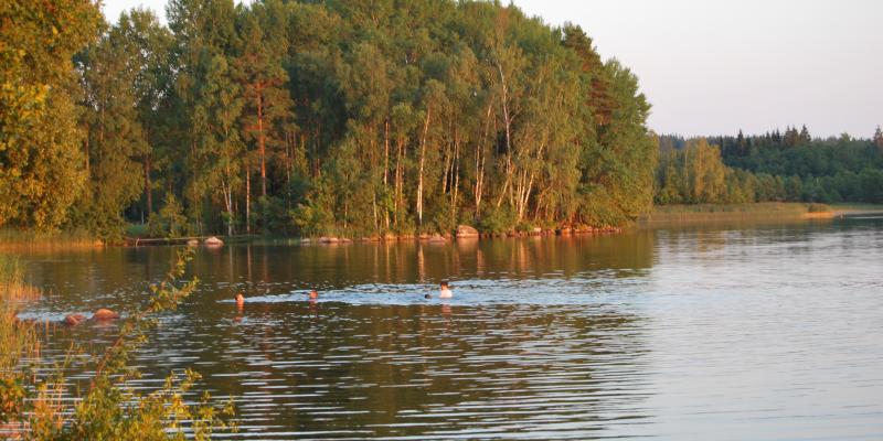 Baden in Schweden gehört zur Freizeit dazu.