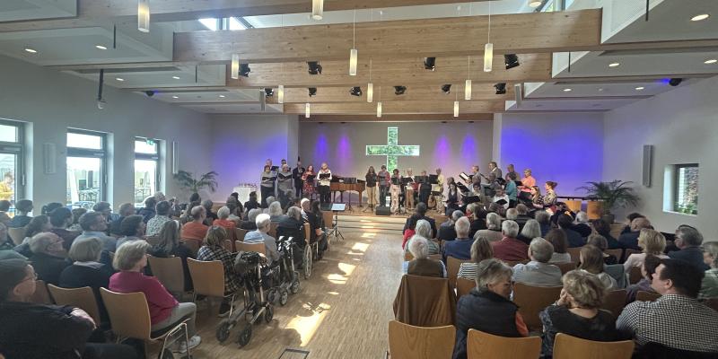 In der Gelben Villa wurde der Festgottesdienst gefeiert