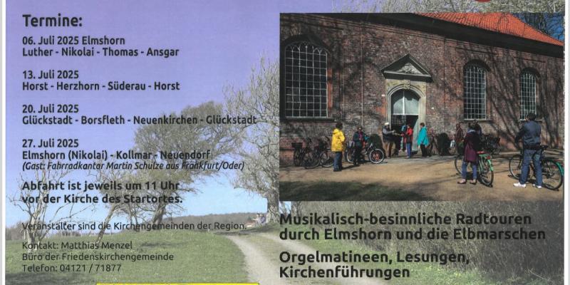 Musikalisch-besinnliche Radtour durch Elmshorn und die Elbmarschen
