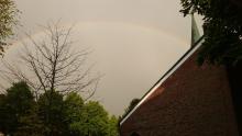 Regenbogen über der Ansgarkirche