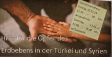 wir wollen den Opfern des Erdbebens helfen